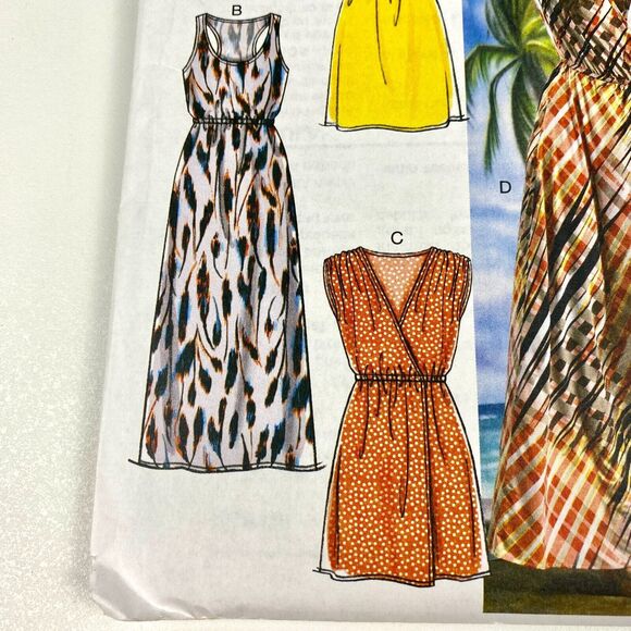 McCalls 6744 EASY Knits Misses Dresses Sewing Pattern Sz 16-26 L-XL-XXL UNCUT FF - Picture 4 of 9